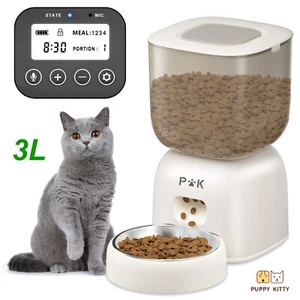 3L Futterautomat Automatischer Katze & Hund Futterspender Pet Feeder mit Timer - Bild 1 von 9