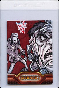 2010 IRON MAN 2 Sketch Card Benjamin Glendenning