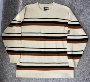 Vintage Southpole Heavy Sweater 90s Streetwear Hip Hop Men’s XL Striped Oversize - Picture 1 of 4
