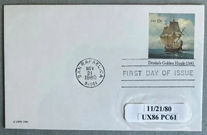 US Stamped Postcard 1980. UX86. 19c. FDC - Picture 1 of 1
