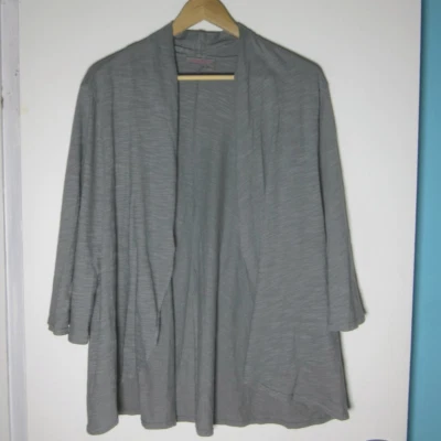 Fresh Produce Womens Size M Casual Open Front Cardigan Gray 100% Cotton - Image 1 of 4