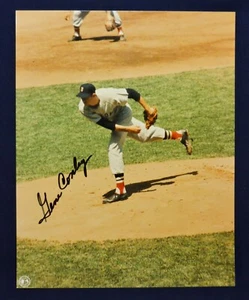 Foto autografiada del lanzador de los Medias Rojas de Boston de 1960 Gene Conley, impresa 1995 - Imagen 1 de 2