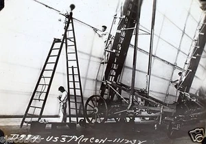 REPRINT PHOTO OF CONSTRUCTION OF USS MACON AIRSHIP - 5" by 7" - Picture 1 of 1