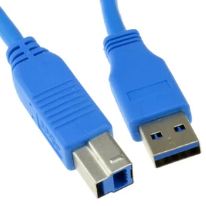 50cm USB 3.0 Superspeed Kabel Typ Stecker A Zu Typ B Stecker Blau 0.5m [006873] - Bild 1 von 6