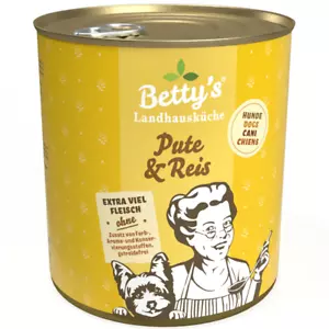 Betty's Country Kitchen Dog Food Can - Turkey & Rice 12 x 800g (8.32€/kg) - Picture 1 of 1