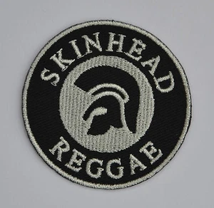 Black Skinhead Reggae Iron On/Sew On Patch - Picture 1 of 1