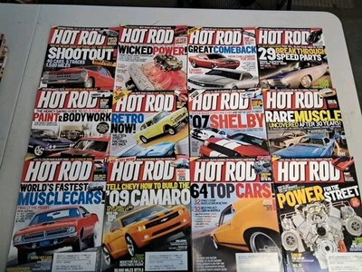 Hot Rod Magazine Lot Of 12 Issues From 2006 Full Year - Image 1 of 4