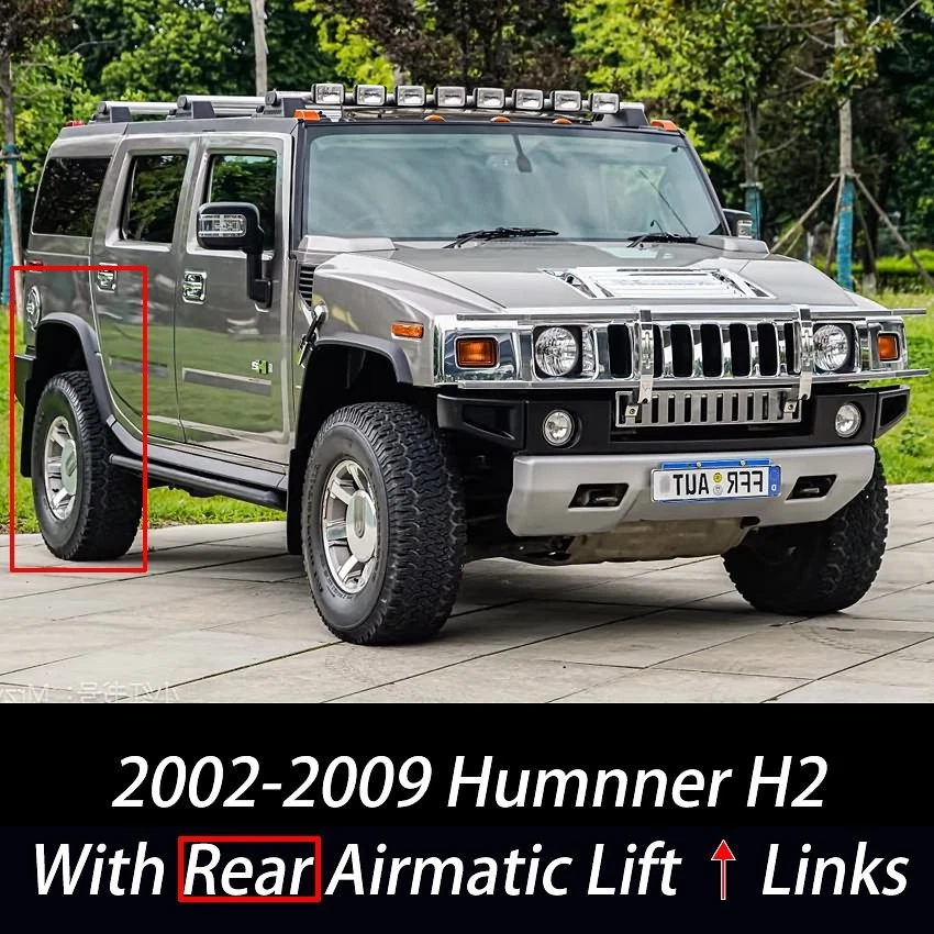 For 2002-2009 Hummer H2 Airmatic Rear Air Suspension Lift Links Rises Kit Rods - Image 1 of 4