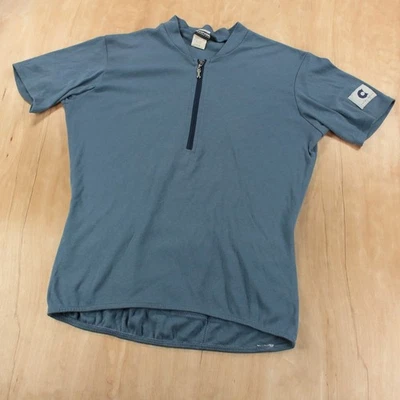 Camiseta deportiva de bicicleta de ciclismo CANNONDALE algodón poli en blanco etiqueta GRANDE de colección años 90 hecha en EE. UU.  Foto 1 de 4