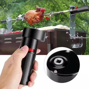 BBQ Motor Elektroofen Edelstahl Gabelset Drehbarer Hähnchengrill Gabelmotor - Bild 1 von 23