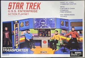 Star Trek USS Enterprise Mego Figure Playset Diamond Select 2008 New Unopened - Picture 1 of 6