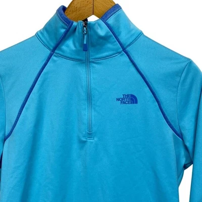 Pullover polar 100 glaciares The North Face para mujer 1/4 cremallera absorbente elástico talla M Foto 1 de 4