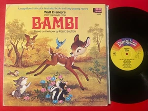 Walt Disney Bambi LP Disneyland Mono + Booklet VG+!!!! - Picture 1 of 5