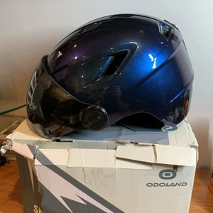 Odoland Ski & Snowboard Helmet Night Blue w/ Ski Visor Size Large - Picture 1 of 5