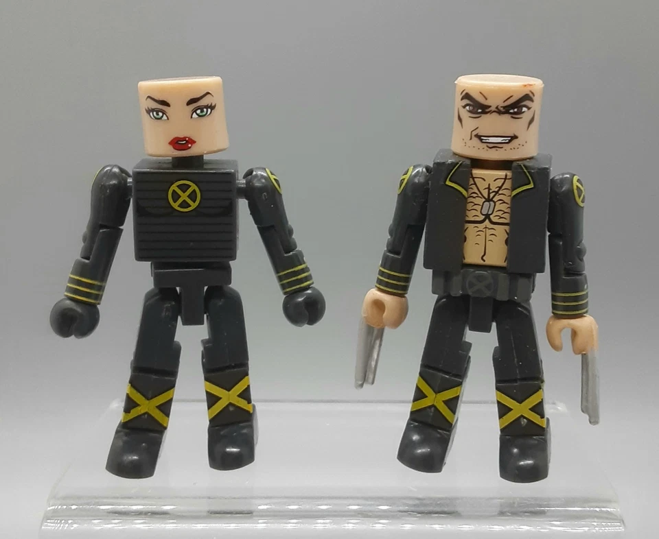 2004 Minimates 2 Pack New Wolverine & Phoenix Action Figures Incomplete  - Image 1 of 1