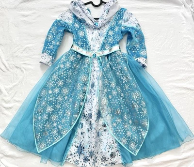 Disney Store Original Frozen Fancy Elsa Dress Size 7/8 Costume Halloween Sequins - Image 1 of 4