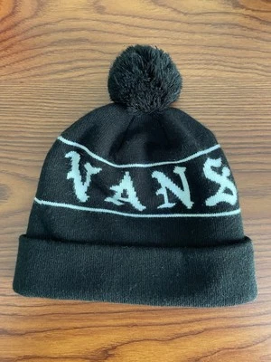 Gorro Vans Off the Wall blanco y negro pompón talla única  Foto 1 de 3
