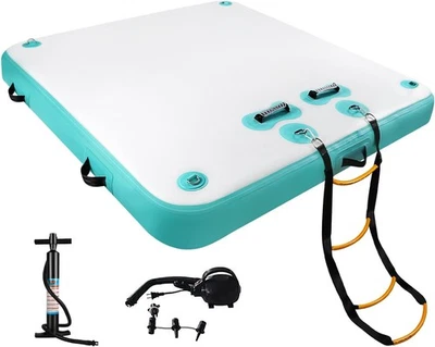 Cassini Inflatable Floating Dock Platform 5-10ft Multi-Person Water Mat #R09 - Image 1 of 4