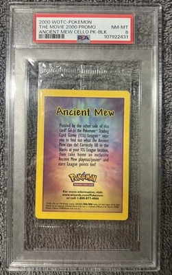 2000 WOTC Pokemon Ancient Mew - The Movie 2000 Promo - Sealed Pack - PSA 8 - Image 1 of 2