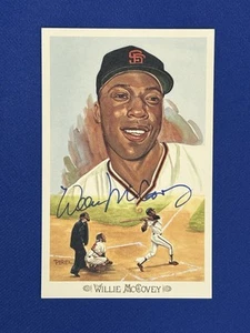 1989 Perez-Steele Postcard /10k Willie McCovey #31 Auto HOF signed autograph - Picture 1 of 2