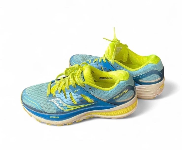 Zapatillas de running Saucony Triumph ISO azul verde lima Foto 1 de 4