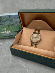 Rolex Oyster Perpetual Gold und Stahl Seltenes Zifferblatt Grau\Braun Ref. 1005 - Bild 1 von 21