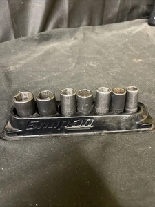 Snap On Tools PAKTY396 Metric Sockets W/ Magnetic Tray 3/8 10 12 13 14 15 17 18 - Foto 1 di 5