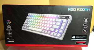 ASUS ROG Azoth 75 Wireless DIY Custom RGB Gaming Keyboard, White NEW SEALED - Picture 1 of 4