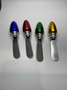 Vintage Boston Warehouse Käse Streuer Weihnachten Urlaub Glühbirne 4er Set - Bild 1 von 6