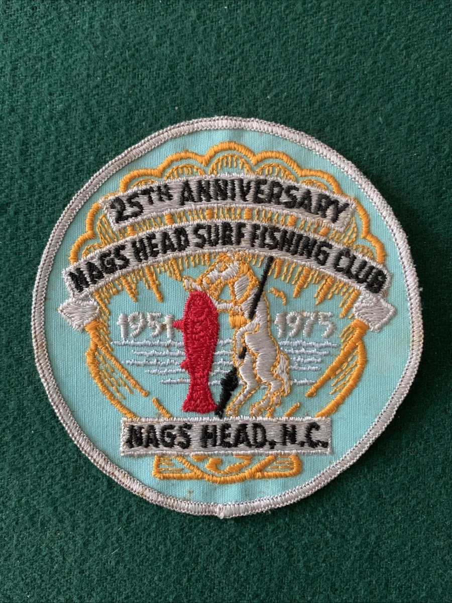 Pin's Broche Vintage - Nags Head Surf Fishing Club 1981 - Caroline Du Nord, USA