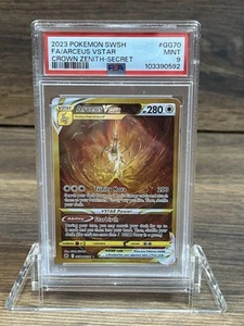 PSA 9 MINT Arceus VStar # GG70 Crown Zenith Secret Full Art Pokemon Karte - Bild 1 von 3