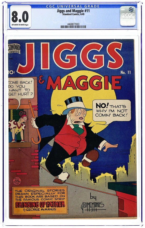 Jiggs and Maggie #11 CGC 8.0 1949 4468877003 - Image 1 of 2