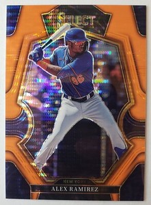 2023 SELECT ALEX RAMIREZ ROOKIE #d /8 ORANGE PULSAR PRIZM #179 NEW YORK METS ⚾️⚾