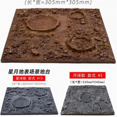 Simulation Miniature Sand Table Model Space Moon Mars Scene Resin Display Base - Image 1 of 4