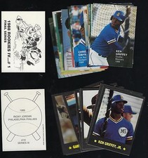 1988 ROOKIES IV FINAL SERIES SET W/KEN GRIFFEY JR MT + 1989 PACIFIC COMICS W/KG