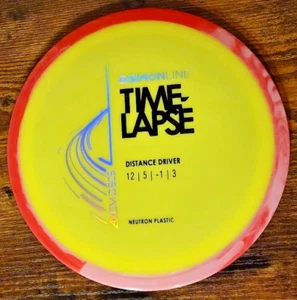 Nuevo disco de golf MVP Axiom Neutron Stock Time-Lapse Driver Simon Line amarillo/remolino - Imagen 1 de 4