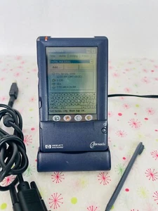 Rare PDA portable Hewlett Packard Jornada 420 avec câble de synchronisation série PC - Photo 1 sur 8