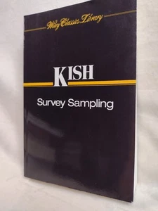 Umfrage Stichprobe (Wiley Classics Library) von Kish, L Trade Taschenbuch wie neu - Bild 1 von 10