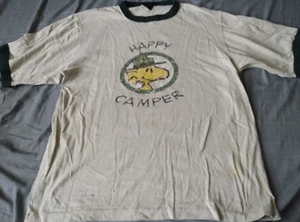 HAPPY CAMPER - T-shirt Woodstock Ringer - GRANDE - ARACHIDI - Foto 1 di 2