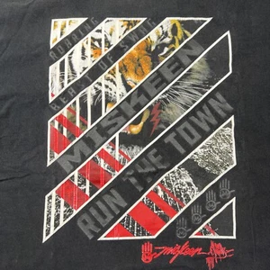 Vintage Y2K Grunge Miskeen Swag T-Shirt Mens 2XL Streetwear Urban Hip Hop - Picture 1 of 7