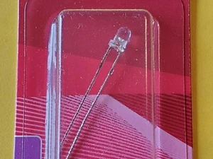 Blue LED Light Bulb InGaN/sapphire 3mm 3.2V 30mA 30° Angle 10 25 50 Count Diode - Picture 1 of 12