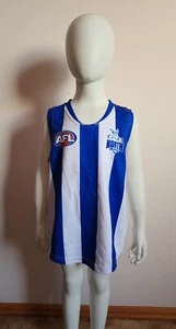 North Melbourne Kangaroos AFL Kids Sekem Home Guernsey Jersey Size 4 *Marked* - Picture 1 of 9