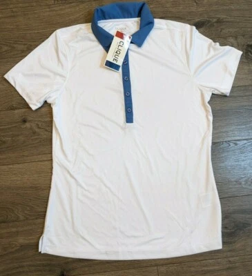 Polo de golf Clique AA blanco LG para mujer nuevo con etiquetas Foto 1 de 4