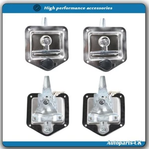 4* Cerradura de puerta de remolque con manija en T llaves de acero inoxidable cámper autocaravana camión caja de herramientas - Imagen 1 de 7