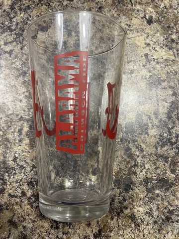 University Of Alabama Crimson Roll Tide A Logo 12 oz Whiskey Drinking Glass Cover