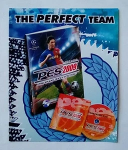 RARE PROMOTIONAL FLYER INSERT Pro Evolution Soccer 2009 PES Microsoft XBOX 360 - Picture 1 of 1