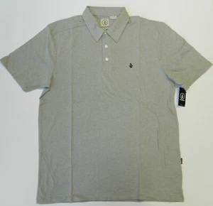 Volcom Men's Banger Polo Regular Fit Shirt Heather Grey Size Large 2XL New - Picture 1 of 5