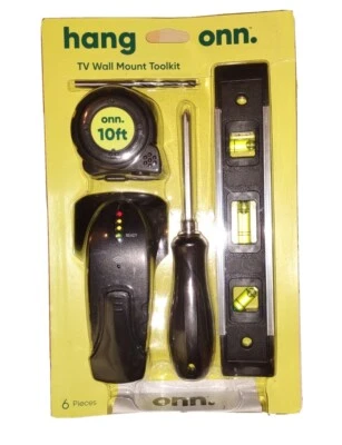 New, TV Wall Mount Installation Toolkit with Stud Finder and 6 Other Pieces  New - Image 1 of 4
