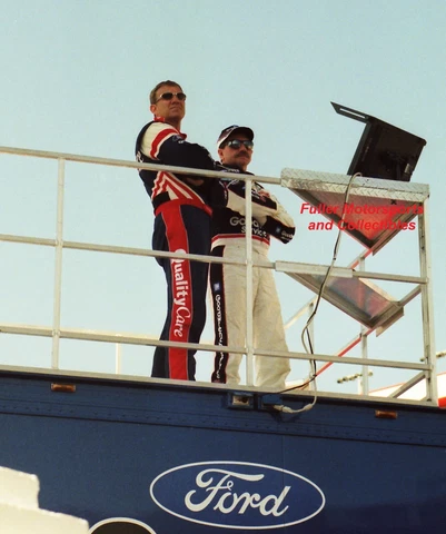 DALE EARNHARDT SR & JARRETT WATCH QUALIFYING BRISTOL NASCAR WINSTON 8X10 PHOTO Cover
