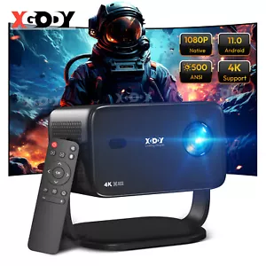 Smart 4K Projector 25000LMS 3D WiFi AutoFocus Video Home Theater 350" Display US - Picture 1 of 12